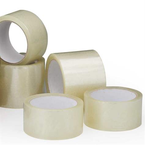 Samolepiace pásky z polypropylénu 48 mm, číra, lepidlo akrylát, balenie 36 rolí á 60 mm
