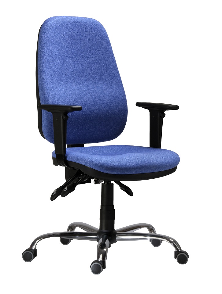 Kancelárska stolička DANA, farba modrá, nosnosť 130 kg