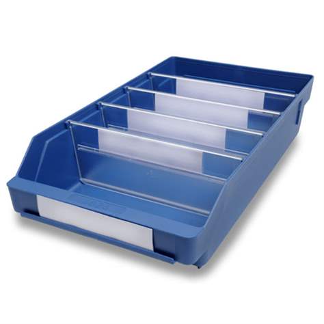 Regálové boxy, 400 x 240 x 95 mm, farba modrá, bal 10 ks