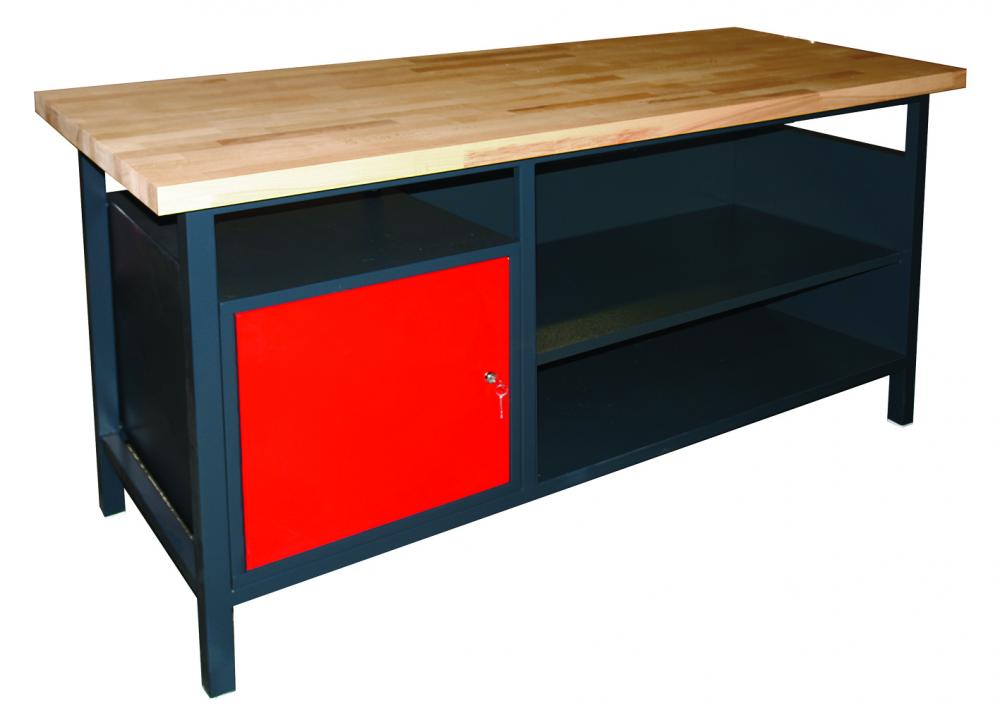 Pracovný stôl zváraný 850x1700x685 mm, 1x skrinka