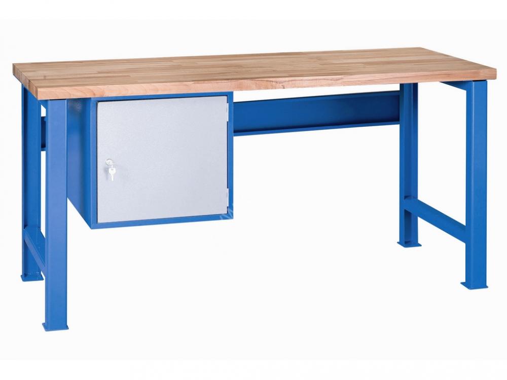 Pracovný stôl montovaný 845x2000x685 mm, kontajner 1ks skrinka