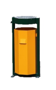 Vonkajší odpadkový kôš s popolníkom 80 litrový