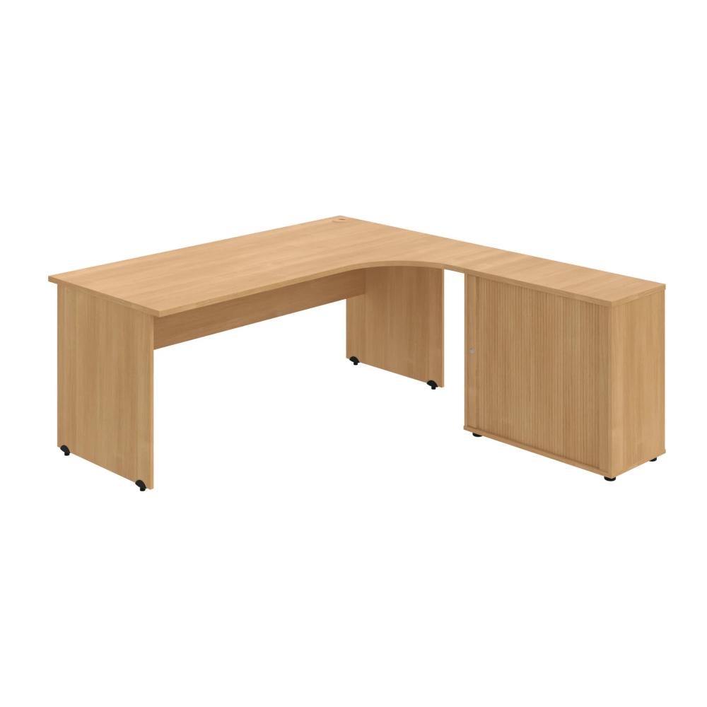 Kancelársky stôl zostava BASIC ľavý 180 cm