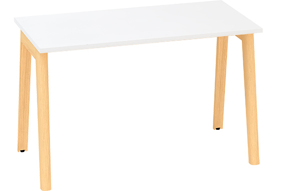 Stôl kancelársky ROOT 1200x800mm, farba biela