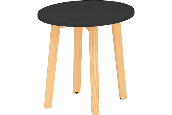 Stôl konferenčný ROOT priemer 500 mm, výška 477mm, farba čierna