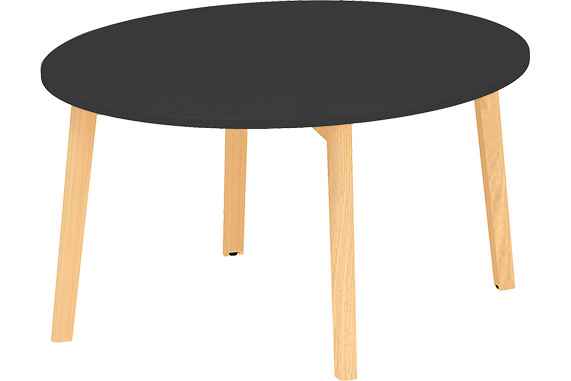 Stôl konferenčný ROOT priemer 900mm, výška 477mm, farba čierna