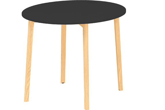 Stôl konferenèný ROOT priemer 900mm, výška 742mm, farba èierna