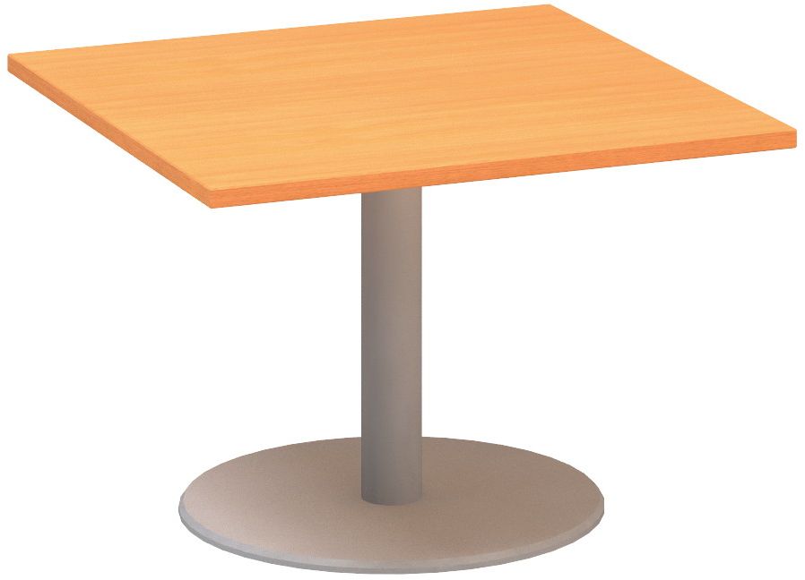 Konferenčný stôl štorec nízky, 800x800mm, výška 507mm, farba Buk