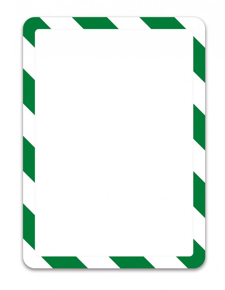 Magnetické bezpečnostné  vrecká - rámčeky, formát A4, farba zeleno/biely,  balenie 2 ks