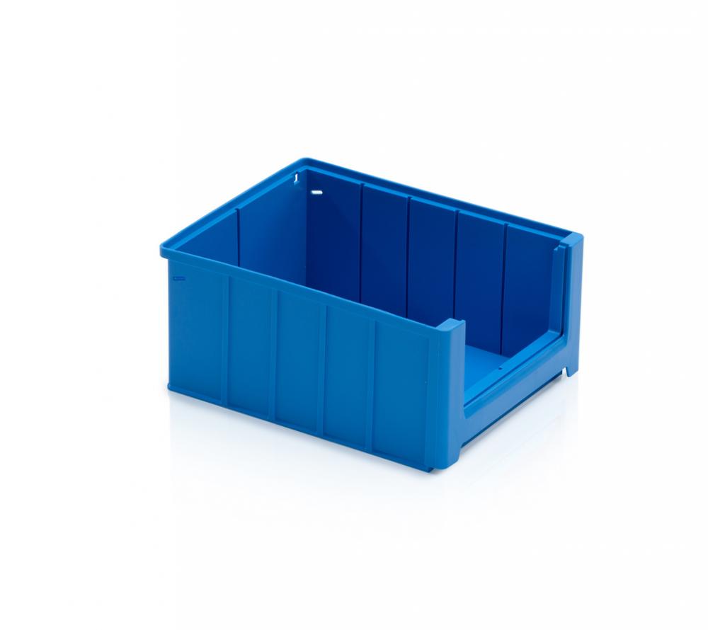 Regálová zásuvka 300x234x140mm dxšxv, farba modrá, balenie 25ks