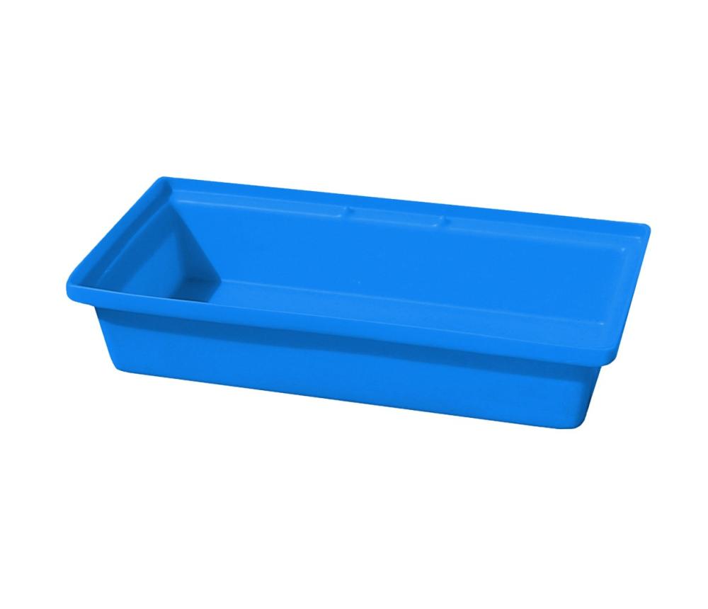 Plastová záchytná vanička, 800x400x170mm, farba modrá, objem 31 L