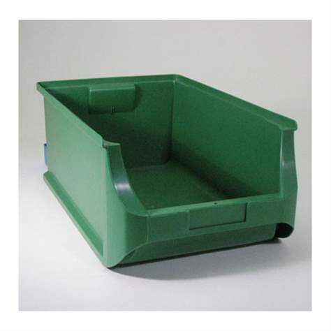 Plastový zásobník s vidite¾ným obsahom, 500 x 310 x 200 mm, farba zelená, bal. 6 ks