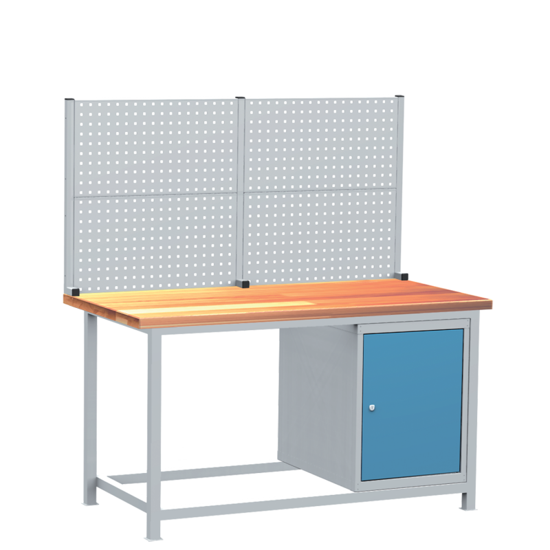 Pracovný stôl zváraný perfo panel 1610x1500x750 mm