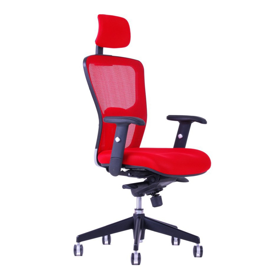 Kancelárska stolička DIKE SP, nosnosť 120kg, farba červená