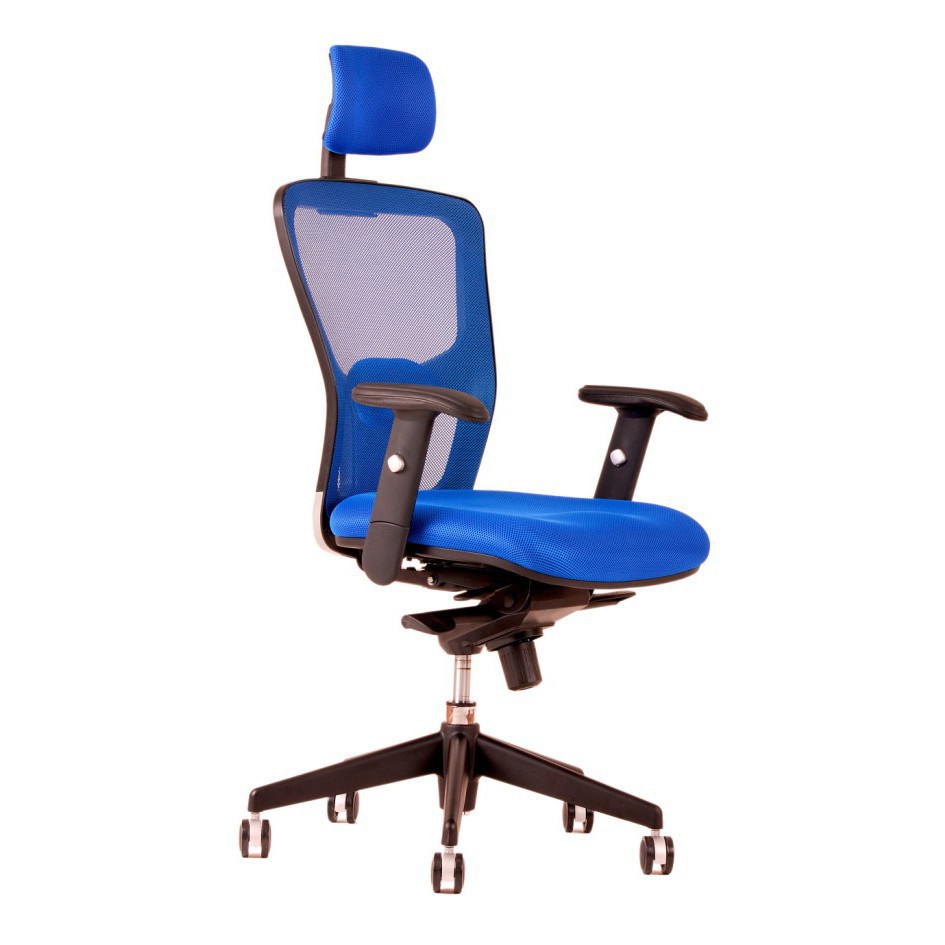 Kancelárska stolička DIKE SP, nosnosť 120kg, farba modrá