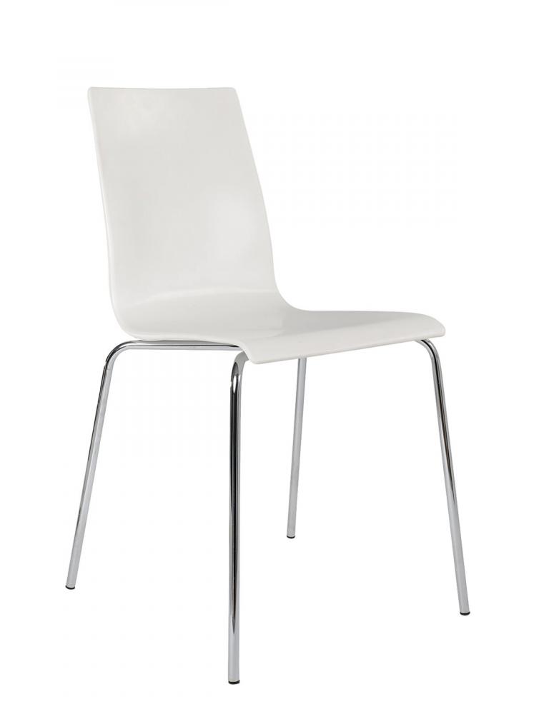 Konferenčná stolička LAURA, farba biela, nosnosť 120kg