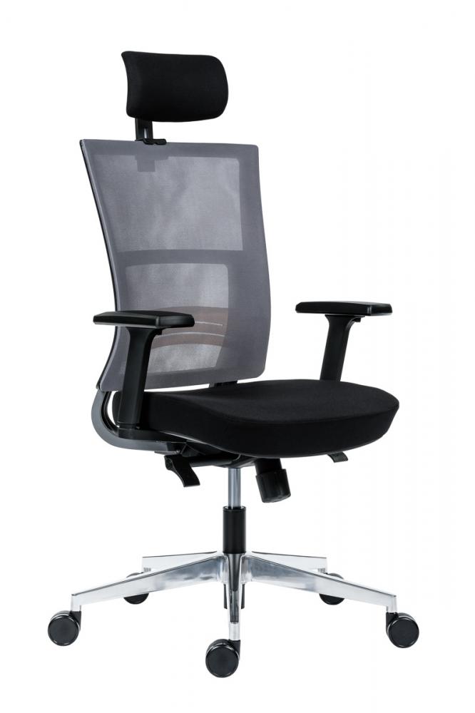 Kancelárska stolička OLGA, farba čierna, nosnosť 130 kg