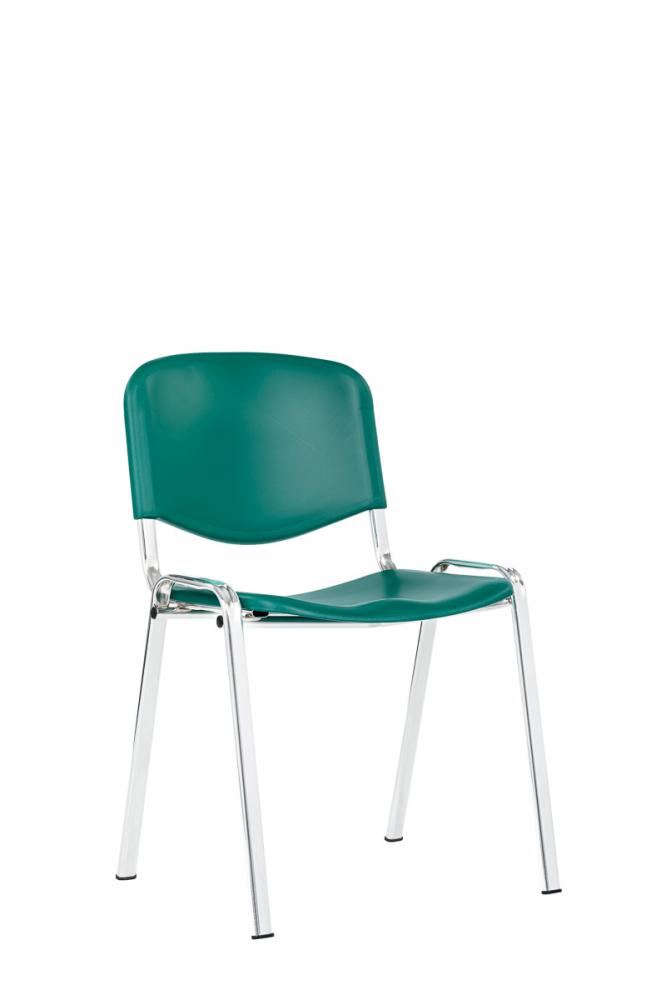 Konferenčná stolička IZABELLA, farba zelená, nosnosť 120 kg