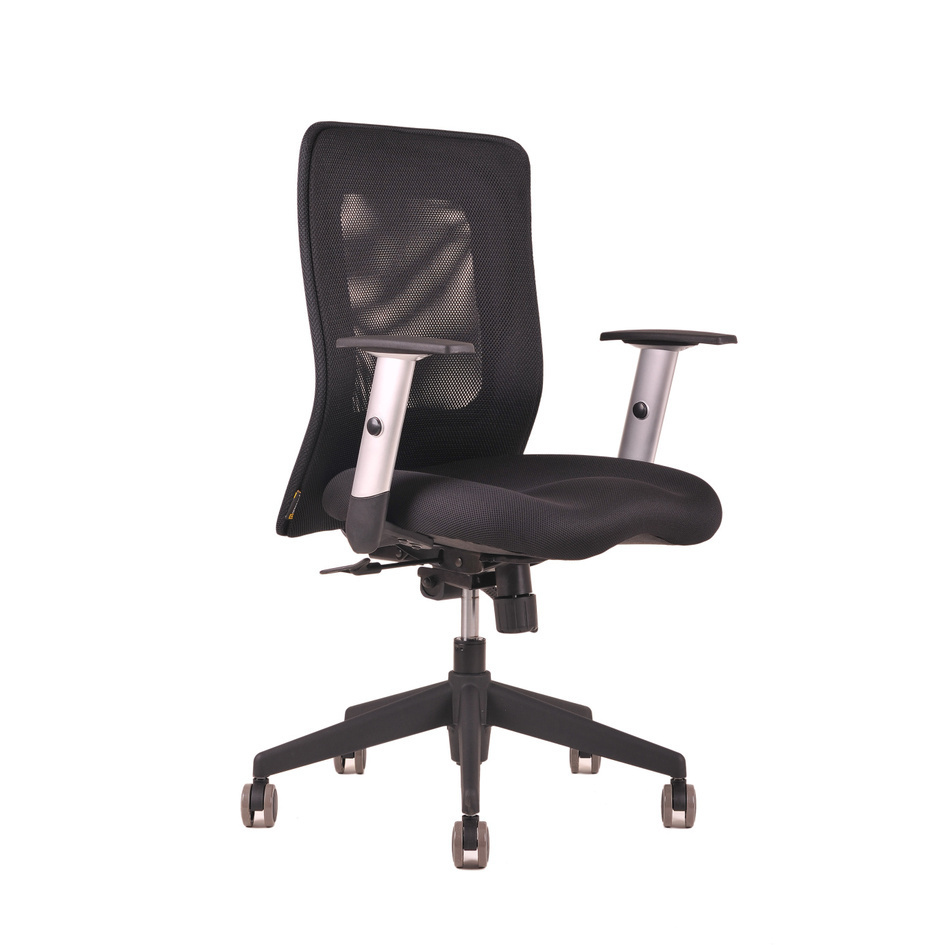 Kancelárska stolička CALYPSO, nosnosť 120 kg, farba čierna
