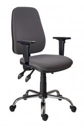 Kancelrska stolika REBECCA, farba ierna, nosnos 120 kg, spodrkami