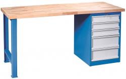 Pracovný stôl montovaný 845x1700x685 mm, 5x zásuvka