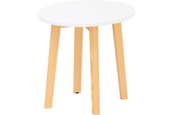 Stôl konferenèný ROOT priemer 500mm, výška 477mm, farba biela