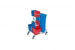 Profesionálny upratovací vozík so žmýkačom a držiakom plastového vreca