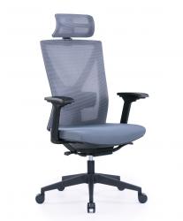 Kancelárska stolièka NYON, farba sivá, nosn.120kg