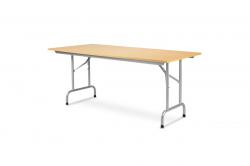 Skladací stôl  univerzálny, 1800x800mm, farba javor, konštrukcia strieborná