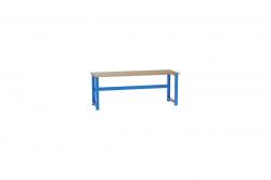 Dielenský stôl montovaný, 2100x700x827mm, farba modrá