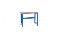 Mobilný dielenský stôl, 1200x700x928mm, farba modrá
