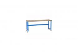 Mobilný dielenský stôl, 1700x700x928mm, farba modrá