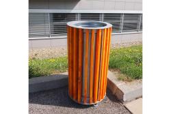 K s drevenmi latami odtie pnie, okrhly, objem 50 l, vka 800 mm