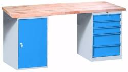 Pracovn stl montovan 845x1700x685 mm, 1x skrinka, 1x 5zsuvka