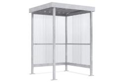 Prstreok, 2360x1720x1580mm, 2bon steny PVC, trap.plech strecha, pozinkovan