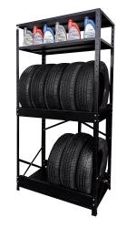 Regl na pneu, 1920x1000x500mm, farba ierna