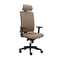 Kancel�rska stoli�ka GAME ��f VIP, nosn.150kg, opierky r�k, �podhlavn�k, farba b�ov�