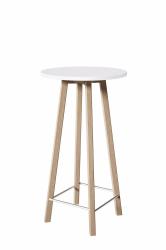 Barov� stol�k pr. 600mm, v��ka1100mm farba biela/buk