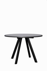 Jed�lensk� bistro st�l, pr.1100mm, v��ka 755mm, farba antracit, nohy �ierne