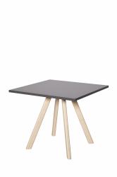 Jed�lensk� bistro st�l, 900x900mm, v��ka 755mm, farba antracit, nohy buk