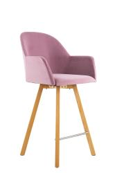 Barov� celo�al�nen� kreslo, v��ka 1040mm, farba ru�ov�