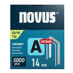 Novus tenk� dr�ten� sponky typ A, 53 F/14 mm, Super Hard, 5000 ks
