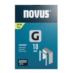 Novus tenk�, ploch� dr�ten� sponky typ G, 11/10 mm, 5000 ks