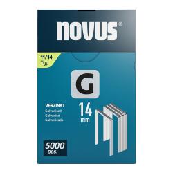 Novus tenk�, ploch� dr�ten� sponky typ G, 11/14 mm, 5000 ks