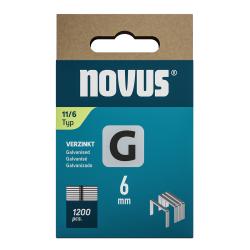 Novus tenk�, ploch� dr�ten� sponky typ G, 11/6 mm, 1200 ks