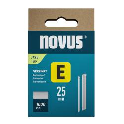 Novus klince typ E, J/25 mm, 1000 ks