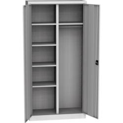 Skri�a na upratovacie potreby, 1950x950x400mm, farba RAL7035