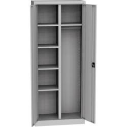 Skri�a na upratovacie potreby, 1950x800x400mm, farba RAL7035