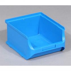 Plastový zásobník s viditeľným obsahom, 160 x 137 x 82 mm, farba modrá, bal. 20 ks