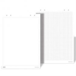 Papierov bloky, formt flipchart 660x990 mm, biele hladk, 10 blokov  20 listov